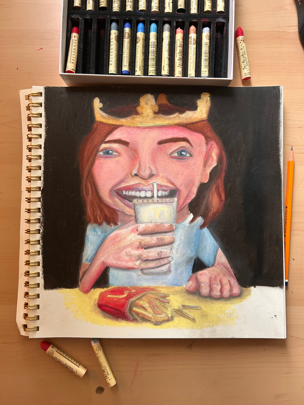 a various fast food chain party (ORIGINAL ART)