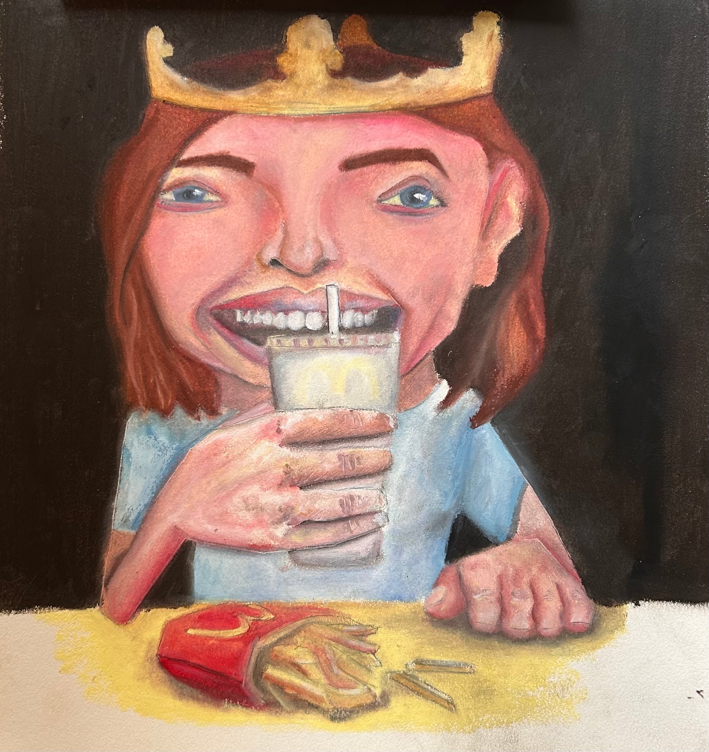 a various fast food chain party (ORIGINAL ART)